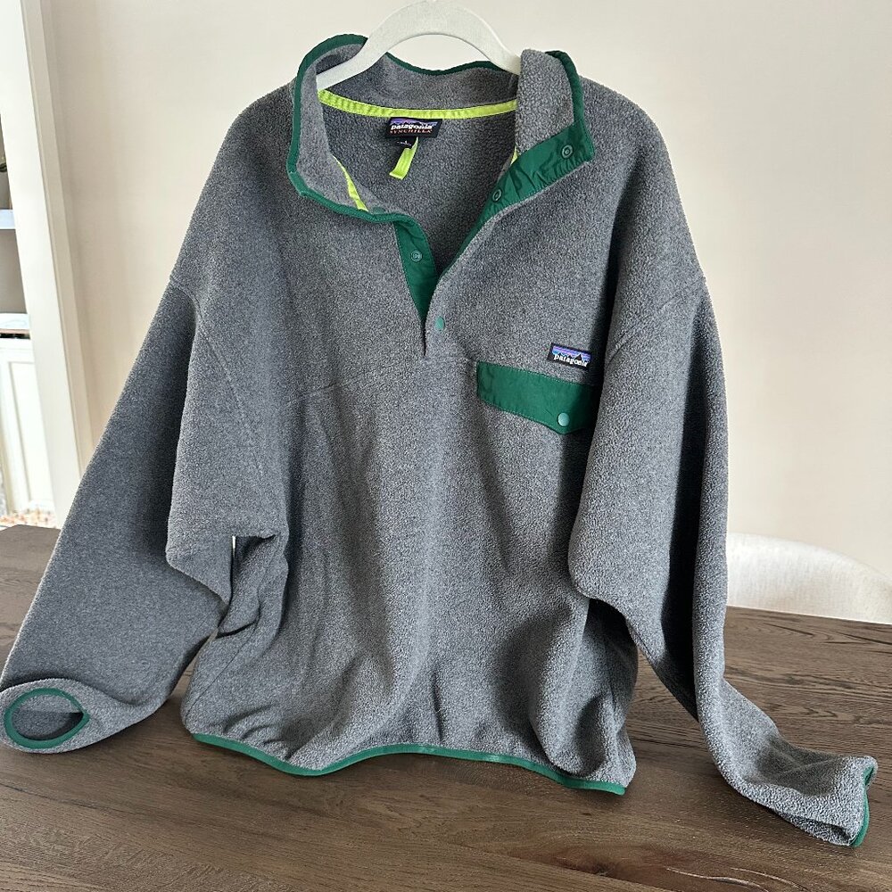 Patagonia Synchilla Snap-T Fleece Pullover Men’s Large – Classic Snap Pocket
